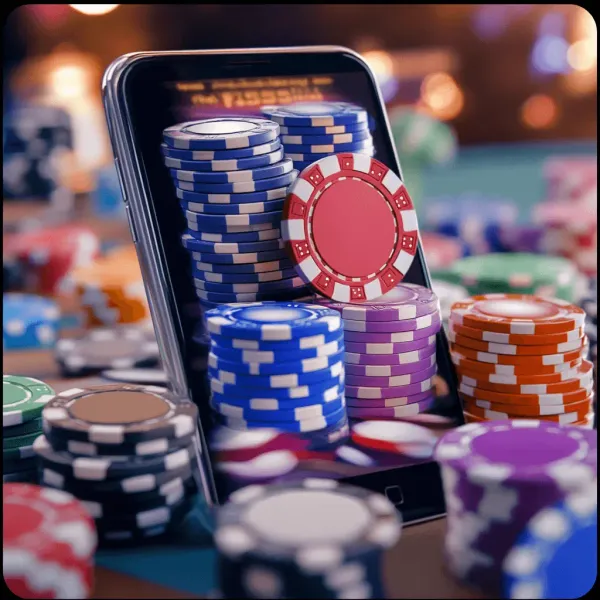 একজন পুরুষ তার ল্যাপটপে মনোযোগ দিয়ে কাজ করছেন, ব্যাকগ্রাউন্ডে লাইভ স্ট্যাটস — যা F999 মোবাইল অ্যাপের স্পোর্টস ও গেমিং ফিচারগুলোকে তুলে ধরে।